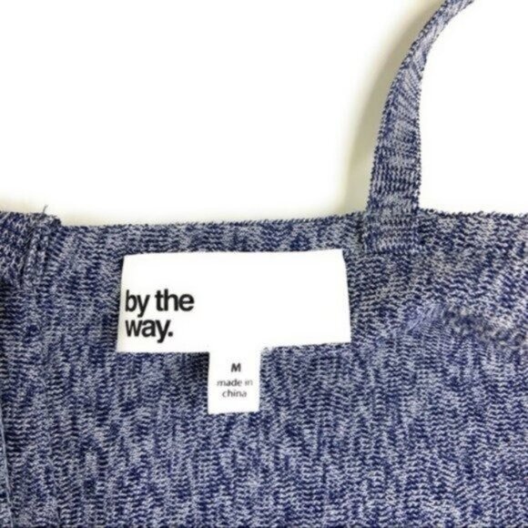 By the Way Heathered Blue Nautical Bandage Mini Dress - Picture 3 of 8